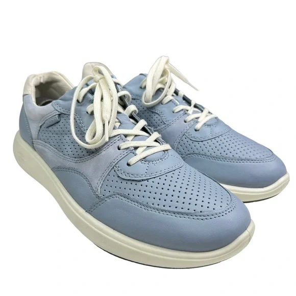 Ecco Shoes Ecco Dusty Blue Womens Soft Runner Leather